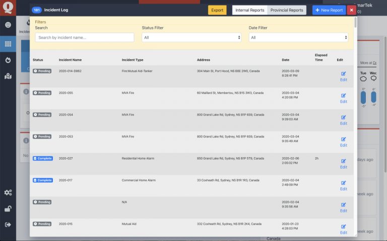 incident reporting tools for fire departments